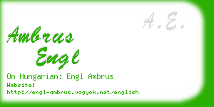 ambrus engl business card